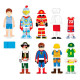 Набір магнітів Viga Toys Гардероб хлопчика (50021VG)