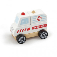 Дерев'яна пірамідка Viga Toys Viga Toys Машина швидкої допомоги (50204)