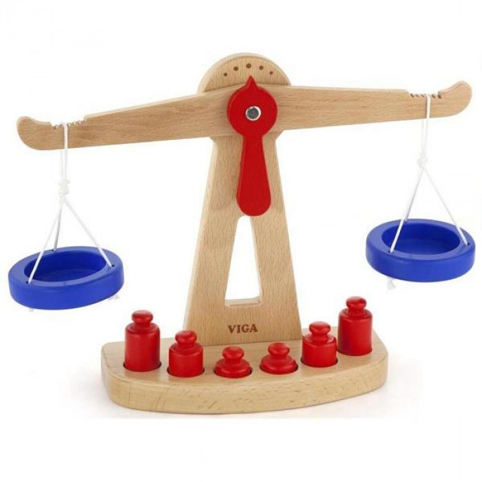 Дерев'яні ваги Viga Toys з гирями (50660)
