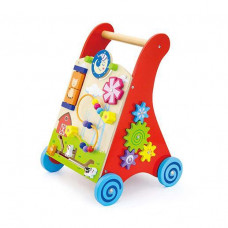 Дитячі ходунки на колесах Viga Toys з бізібордом (50950)