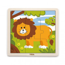 Дерев'яний пазл Viga Toys Лев, 9 ел. (51442)