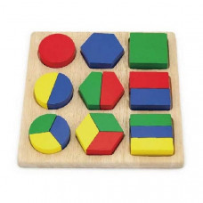 Дерев'яний пазл Viga Toys Частини фігур (58573)