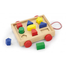 Деревянный сортер Viga Toys Тележка с фигурами (58583)