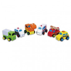Набір іграшкових машинок Viga Toys Спецтранспорт, 6 шт. (59621)