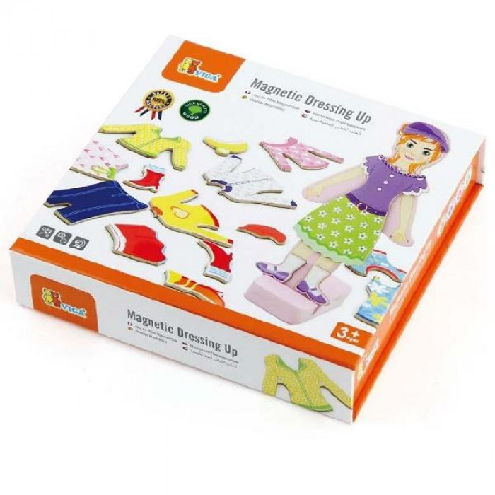 Набір магнітів Viga Toys Гардероб дівчинки (59652)