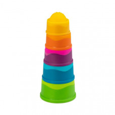 Пирамидка тактильная Чашки Fat Brain Toys dimpl stack  (F293ML)