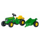 Rolly Toys Трактор Kid John Deere з причепом (12190)