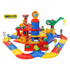 Wader QT Игровой набор  Паркинг 3 уровневый с дорогой и автомобилями (37862)