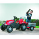 Rolly Toys Трактор Junior червоний з причепом та ковшом (811397)