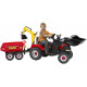 FALK Traktor CASE IH PUMA z Przyczepą, Łyżką i Spychaczem (995W)