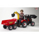 FALK Traktor CASE IH PUMA z Przyczepą, Łyżką i Spychaczem (995W)