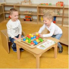 MASTERKIDZ Дерев'яна розвиваюча гра для дітей "Кольорові кульки" (ME03928)