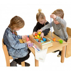 MASTERKIDZ  Дерев'яна кольорова шнуровка Sznurowanka (ME03980)