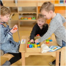 MASTERKIDZ Дерев'яна кольорова шнуровка Sznurowanka (ME03997)