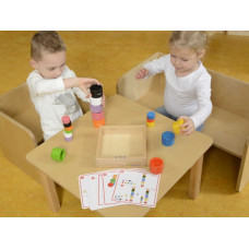 MASTERKIDZ Кольоровий сортер гра "Круглі баночки" (ME04048)