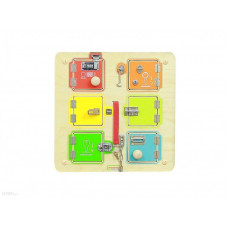 MASTERKIDZ Настінна дошка Edu Locks "Відкрий дверцята" (ME12531)