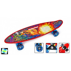 Penny Board С Ручкой Scale Sports Geshen Светящиеся колеса (1476537874)