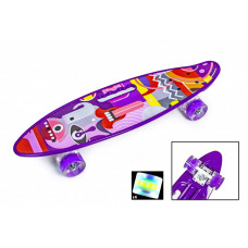 Penny Board С Ручкой "Picasso" Светящиеся колеса (1573464681)