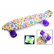 Penny Board "Violet Flowers" Светящиеся колеса (1655323483)