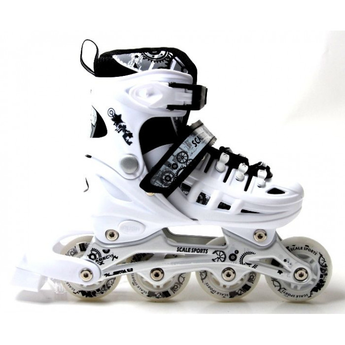 Ролики Scale Sports. White LF 905, размер 34-37 (1932601125-M)