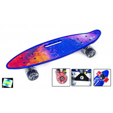 Penny Board С Ручкой Scale Sports Universe Светящиеся колеса (87993766)