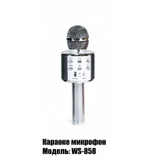 Беспроводной микрофон-караоке WSTER WS-858 Стальной (983049798)