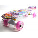 Penny Board "Fish" Graffity. Светящиеся колеса. (PFO011)