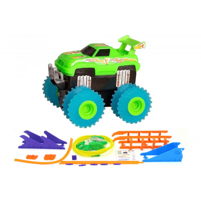 Машинка на бат. Trix Trux набор с трассой (зеленый) (2722643732114)