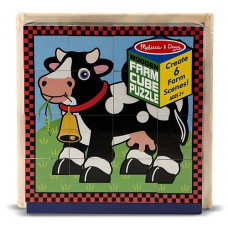 Дерев'яні кубики на платформі "Ферма" Melissa&Doug (MD775) (MD10775)