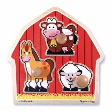 Формовий пазл для малюків "Тварини з ферми" Melissa&Doug (MD2054) (MD12054)