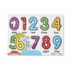 Дерев'яна рамка-вкладиш "Зазирни під число" Melissa&Doug (MD3273) (MD13273)