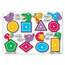 Дерев'яна рамка-вкладиш "Геометричні фігури" Melissa&Doug (MD3285) (MD13285)