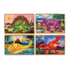 Набір із 4 пазлів в коробці "Динозаври" Melissa&Doug (MD3791) (MD13791)