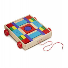 Набір дерев'яних блоків на візку Melissa&Doug (MD14209)