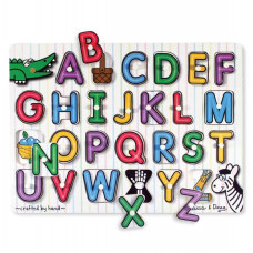 Дерев'яна рамка-вкладиш "Англійська абетка" Melissa&Doug (MD23272)