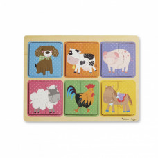 Дерев'яні пазли у футлярі "Друзі ферми" Melissa&Doug (MD31363)