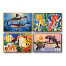 Набір із 4 пазлів в коробці "Життя моря" Melissa&Doug (MD3795)
