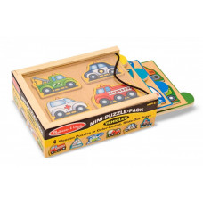 Маленький набір з 4 пазлів в коробці "Машини" Melissa&Doug (MD4791)