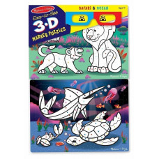 3D пазли-розмальовки "Сафарі / Океан" Melissa&Doug (MD8823)