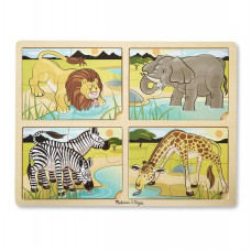 Мега-пазл, 4 в 1 "Сафарі" Melissa&Doug (MD9366)