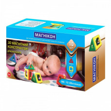 Магнітний конструктор МАГНІКОН, 10 деталей, МАГНІКОША (MK-10)