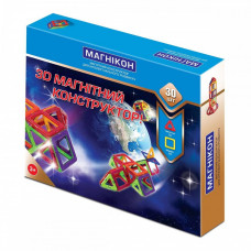 Магнітний конструктор МАГНІКОН, 30 деталей (MK-30)