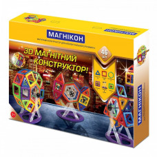 Магнітний конструктор МАГНІКОН, 46 деталей (MK-46)