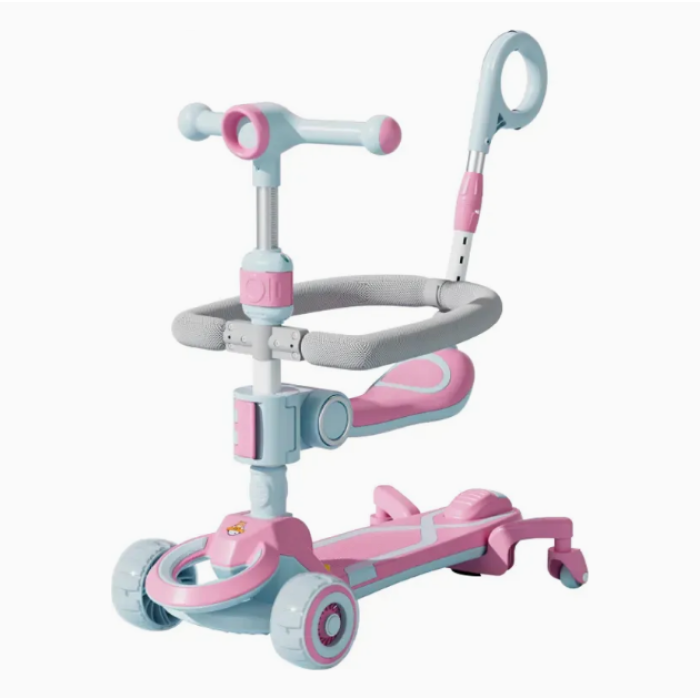 Самокат CITY LINE 4in1 Baby Care 388 (Розовый) (606)