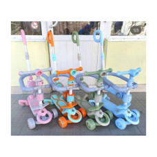 Самокат CITY LINE 4in1 Baby Care 388 (1 кор. 6 шт. (Розовый 2 , Голубой 2 , Оранжевый, Зеленый )) (606s2564)
