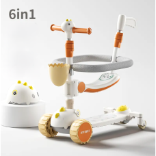 Детский самокат CITY LINE 6in1 K2 + helmet (Beige) (666s2766)