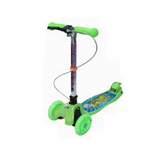 Самокат детский Scooter Maxi "Медвежата"  Зеленый (2T1063)