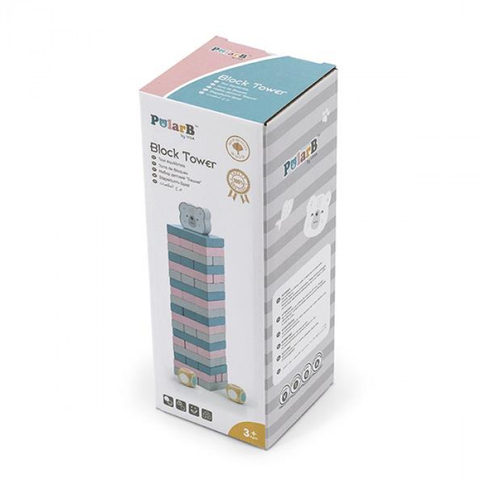 Дерев'яна настільна гра Viga Toys PolarB Дженга (44011)