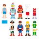 Набір магнітів Viga Toys Гардероб хлопчика (50021VG)