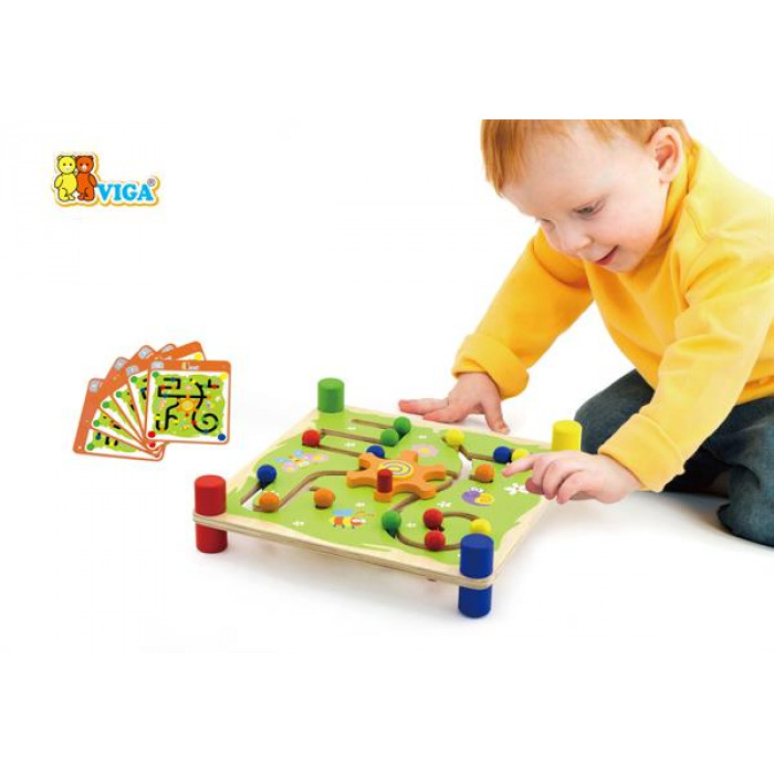 Дерев'яний лабіринт Viga Toys Кульки (50175)